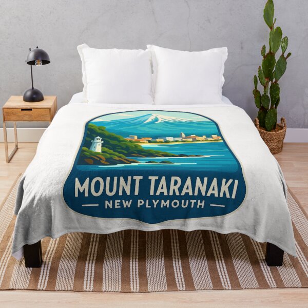 Item preview,  Mount Taranaki Overlooking New Plymouth and the Tasman Sea, New Zealand designed and sold by Places On Earth.