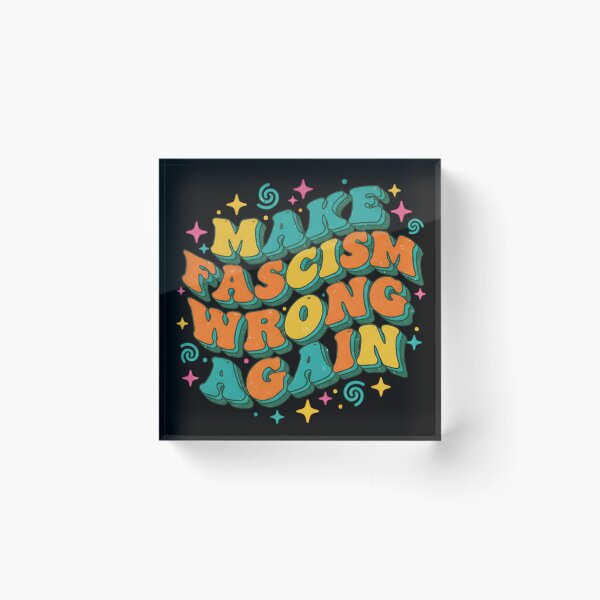 Item preview, Make Fascism Wrong Again Political T-Shirt, Resistance Shirt, Protest Shirt, Progressive Tee, Anti- Trump Vance designed and sold by THREE LITTLE BEANS.