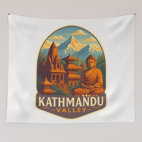 Item preview,  Ancient Temples and Himalayas of Kathmandu Valley, Nepal designed and sold by Places On Earth.