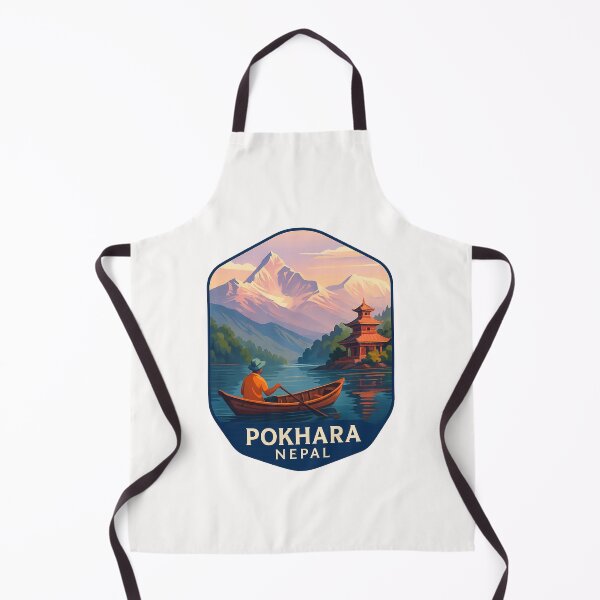 Item preview, Tranquil Waters of Phewa Lake with Annapurna Range, Pokhara, Nepal designed and sold by Places On Earth.
