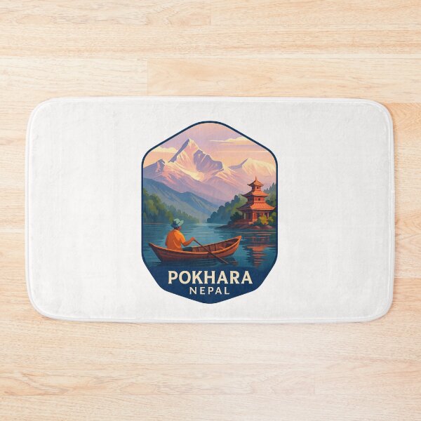 Item preview,  Tranquil Waters of Phewa Lake with Annapurna Range, Pokhara, Nepal designed and sold by Places On Earth.