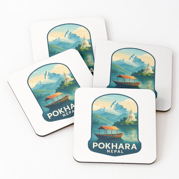 Item preview,  Phewa Lake and World Peace Pagoda in Pokhara, Nepal designed and sold by Places On Earth.