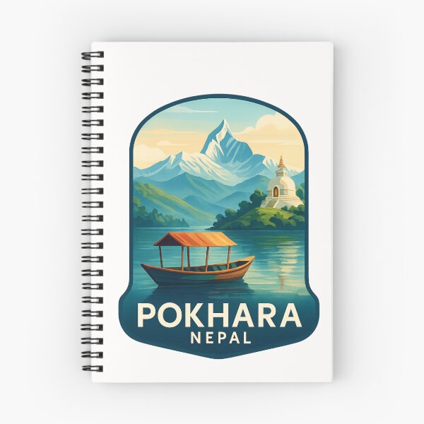 Item preview,  Phewa Lake and World Peace Pagoda in Pokhara, Nepal designed and sold by Places On Earth.