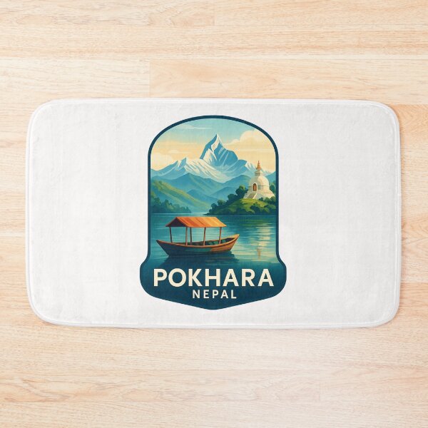 Item preview,  Phewa Lake and World Peace Pagoda in Pokhara, Nepal designed and sold by Places On Earth.