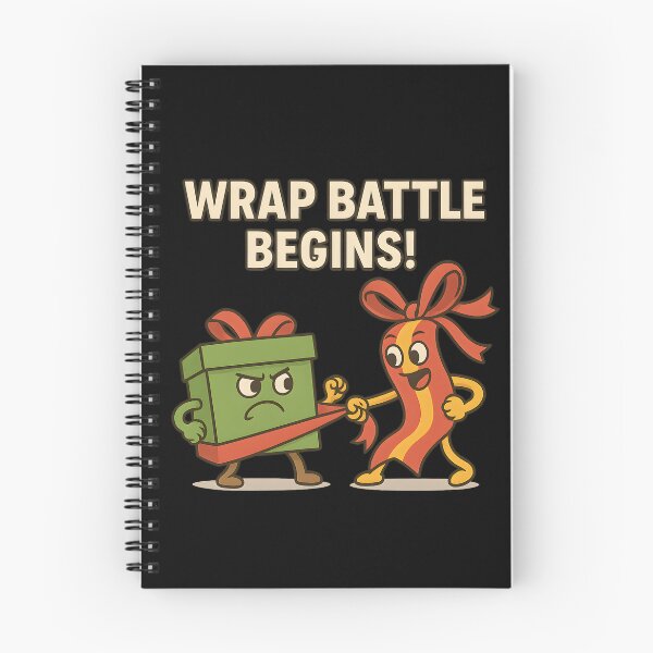 Item preview, Heated Rivalry Christmas – Gift Box vs Ribbon Wrap Battle Cartoon designed and sold by Sitred123.