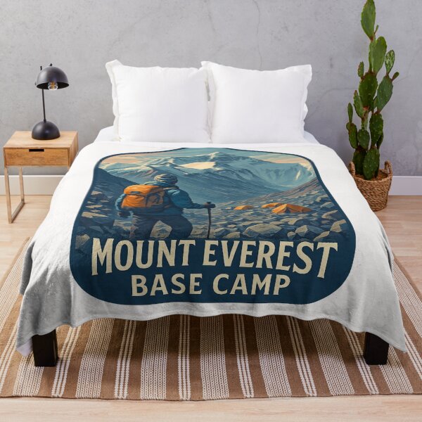 Item preview,  Trekker at Mount Everest Base Camp in Solukhumbu District, Nepal designed and sold by Places On Earth.