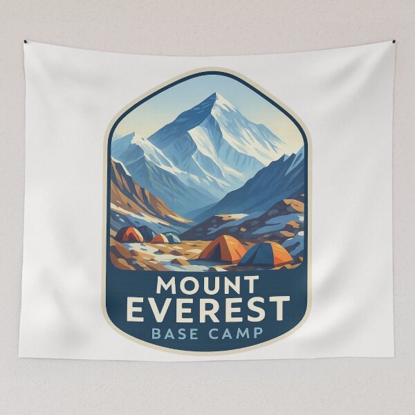 Item preview, Campsite View of Mount Everest from Base Camp, Nepal designed and sold by Places On Earth.