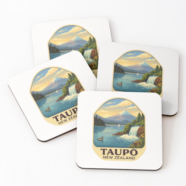 Item preview,  Lake Taupō and Mount Ruapehu in Waikato, New Zealand designed and sold by Places On Earth.