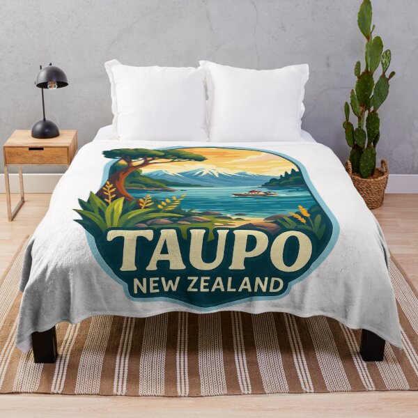 Item preview,  Scenic Lake Taupō with Mount Tongariro, Waikato Region designed and sold by Places On Earth.