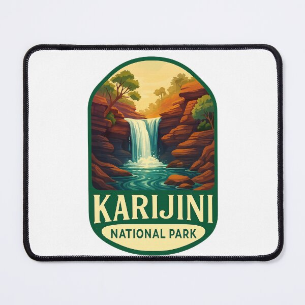 Item preview, Dales Gorge and Waterfall in Karijini National Park, Western Australia designed and sold by Places On Earth.