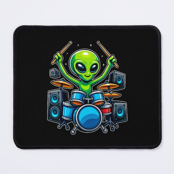 Item preview, Funny Alien Playing Drums Space Music Lover Drum designed and sold by JessicaMarque.