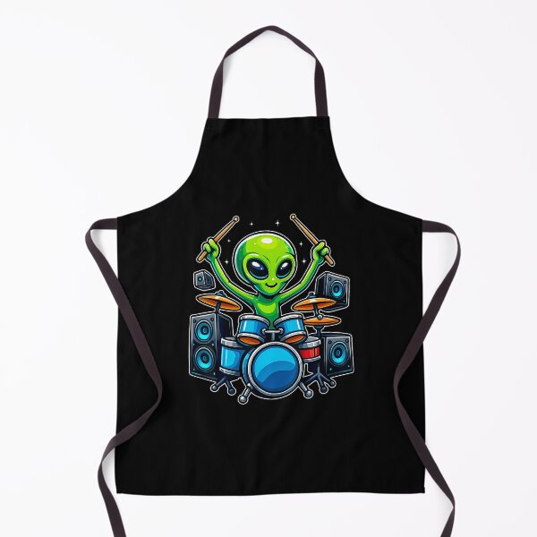 Item preview, Funny Alien Playing Drums Space Music Lover Drum designed and sold by JessicaMarque.