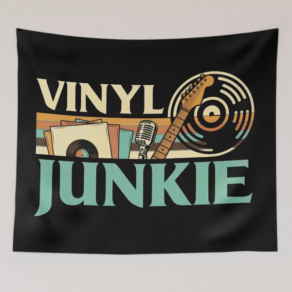 Item preview, Vinyl Junkie LP Records DJ Turntable Music Collector Gift designed and sold by Blok45.
