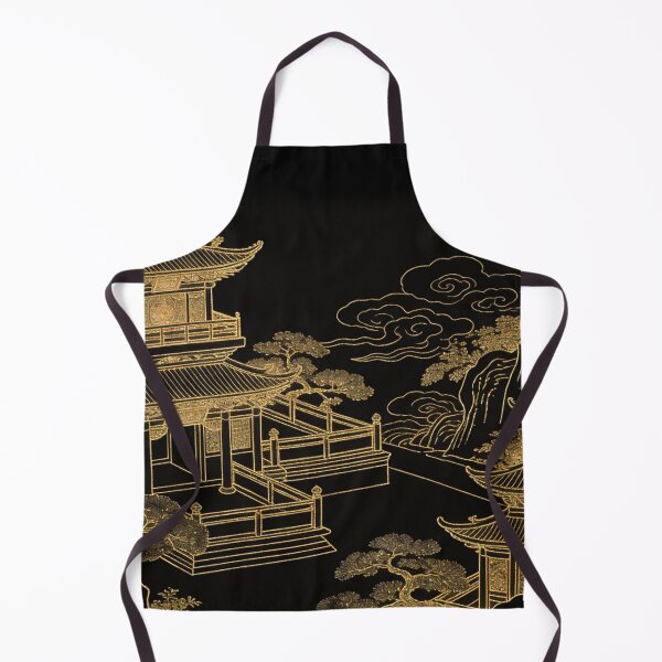 Item preview, Majestic Golden Pavilions in Serene Night Garden designed and sold by zzz888.