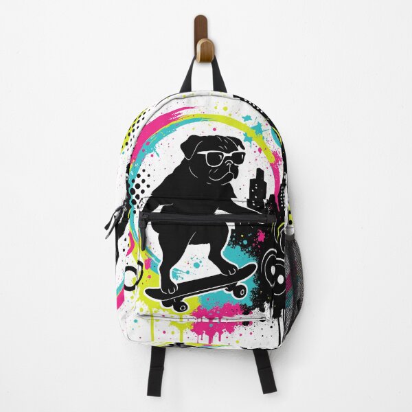 Item preview, Pug skateboarder frutiger metro grunge designed and sold by ghan19.