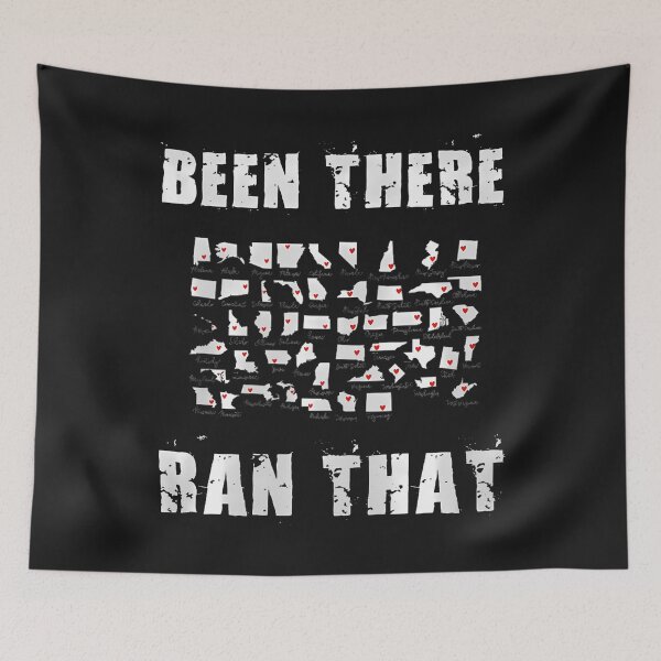 Item preview, All 50 States I Have Run Challenge Map Half Marathons Club designed and sold by ArleneJene.