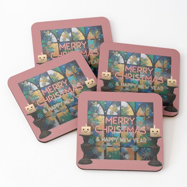 Item preview, Colorful Merry Christmas & Happy New Year Neon Art with Candles designed and sold by DroolWorthyUS.