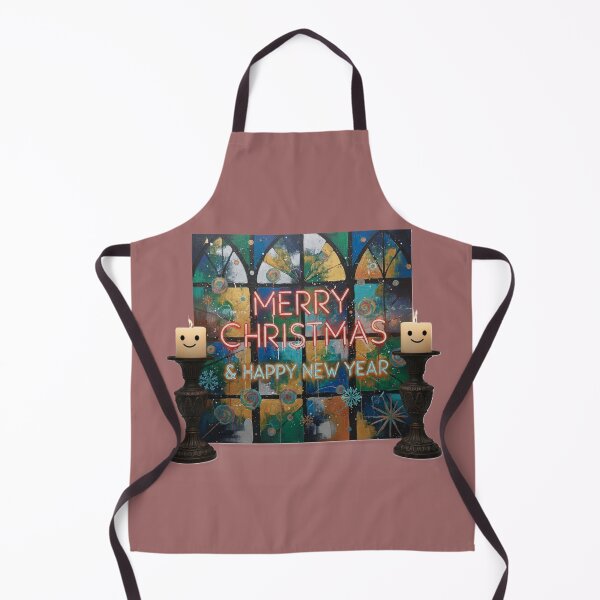 Item preview, Colorful Merry Christmas & Happy New Year Neon Art with Candles designed and sold by DroolWorthyUS.
