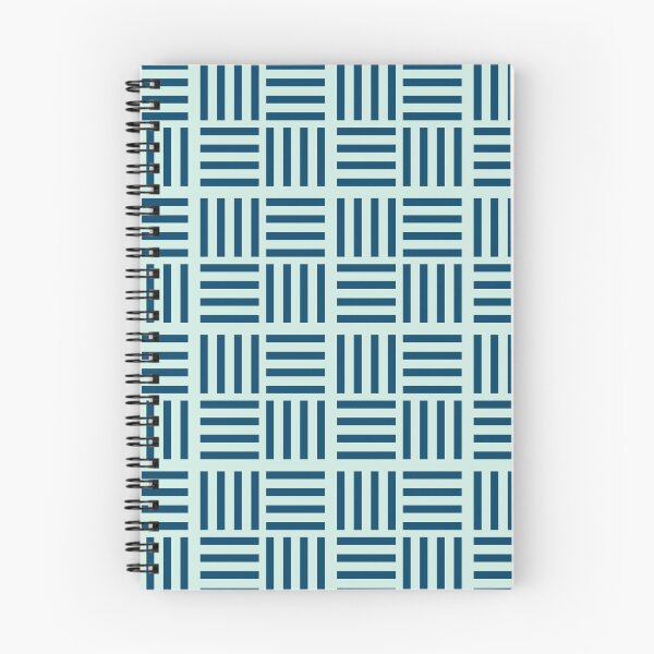 Item preview, Navy blue basketweave stripes pattern - geometric folk kitchen textile designed and sold by Aloloco.
