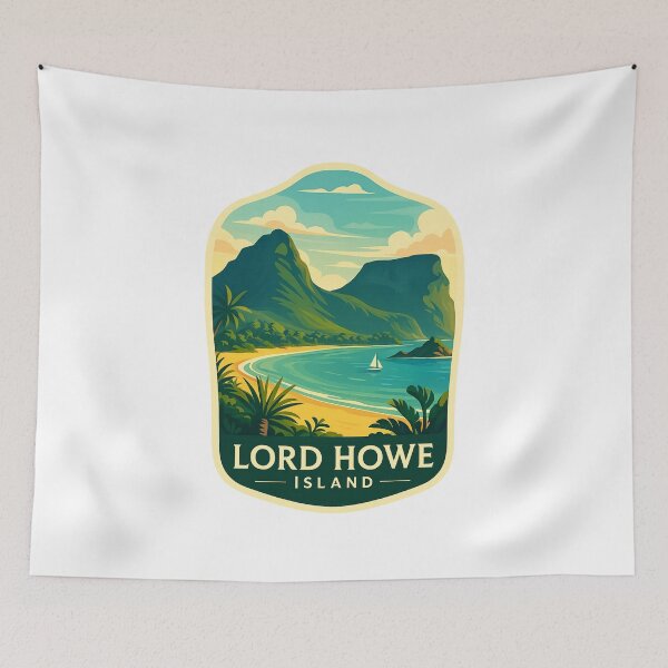 Item preview, Sailboat at Lagoon Beach, Lord Howe Island, Australia designed and sold by Aryabek.