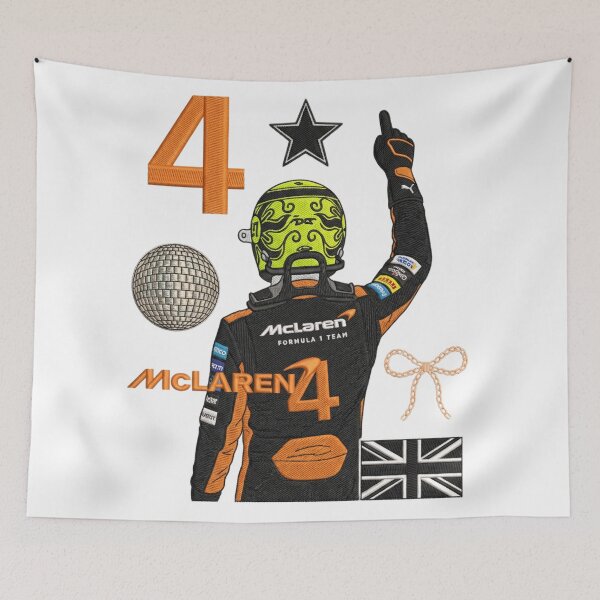 Item preview, Formula Racing Fan Art Sticker | Embroidered Motorsport Victory Pose designed and sold by Gurjeetpixelart.