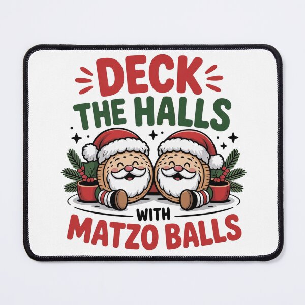 Item preview, Deck The Halls with Matzo Balls tshirt designed and sold by Jacky-Design.