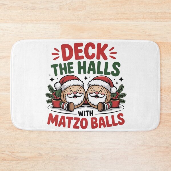 Item preview, Deck The Halls with Matzo Balls tshirt designed and sold by Jacky-Design.