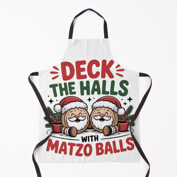Item preview, Deck The Halls with Matzo Balls tshirt designed and sold by Jacky-Design.