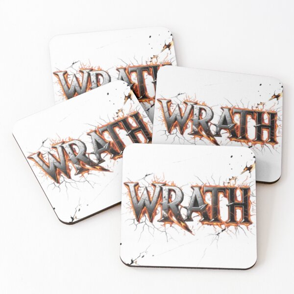 Item preview, Wrath – Dark Gothic Metal Typography designed and sold by DESIGNONET.