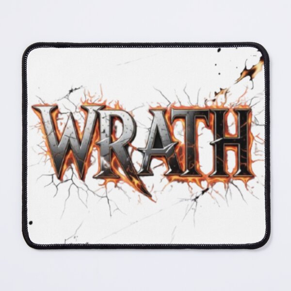 Item preview, Wrath – Dark Gothic Metal Typography designed and sold by DESIGNONET.