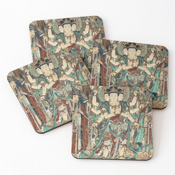 Item preview, Majestic Three-Headed Six-Armed Nezha Mural Art designed and sold by zzz888.