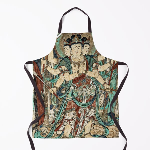 Item preview, Majestic Three-Headed Six-Armed Nezha Mural Art designed and sold by zzz888.