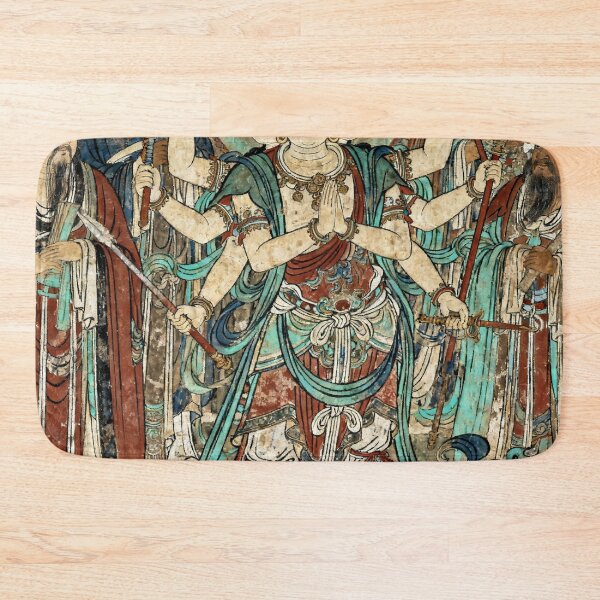 Item preview, Majestic Three-Headed Six-Armed Nezha Mural Art designed and sold by zzz888.