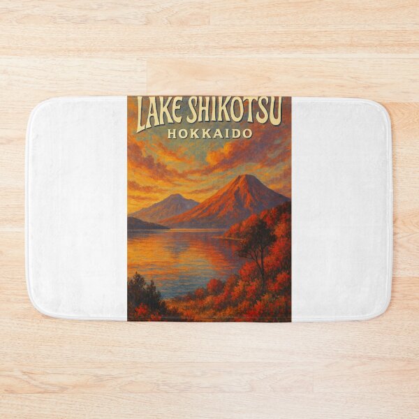 Item preview,  Fiery Sunset over Lake Shikotsu and Mount Tarumae, Hokkaido designed and sold by Aryabek.