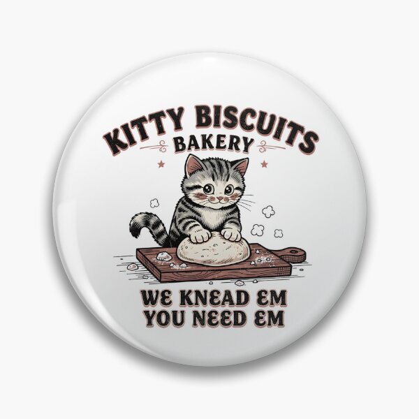 Item preview, Funny Kitty Biscuits Bakery Shirt, We Knead Em You Knead Em Shirt, Cat Owner Tee, Cute Cat Baking Shirt, Humorous Bakery Cat designed and sold by THREE LITTLE BEANS.