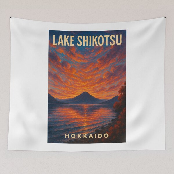 Item preview,  Sunset Clouds Over Mount Tarumae and Lake Shikotsu, Hokkaido designed and sold by Aryabek.