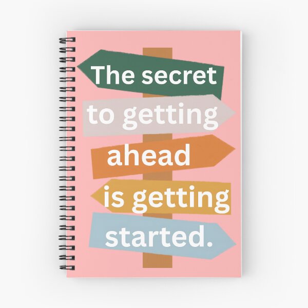 Item preview, The Secret to Getting Ahead Motivational Signpost Design designed and sold by DraftNDreamShop.