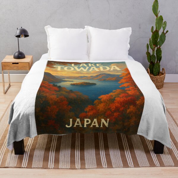 Item preview,  Scenic Overlook of Lake Towada and Oirase Gorge, Japan designed and sold by Aryabek.