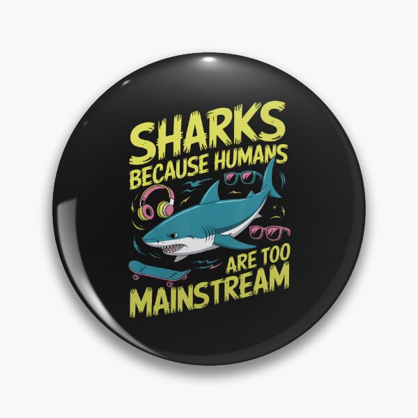 Item preview, Sharks Because Humans Are Too Mainstream Shark Diver designed and sold by ArleneJene.