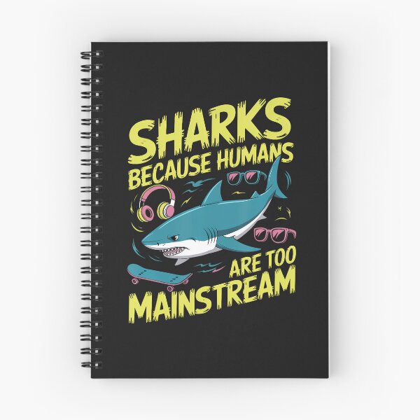 Item preview, Sharks Because Humans Are Too Mainstream Shark Diver designed and sold by ArleneJene.