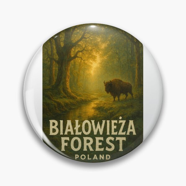 Item preview,  European Bison at Dawn in Białowieża Forest, Poland designed and sold by Aryabek.