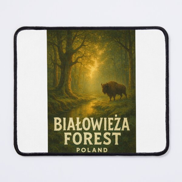 Item preview, European Bison at Dawn in Białowieża Forest, Poland designed and sold by Aryabek.