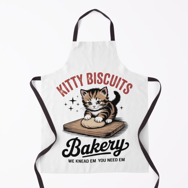 Item preview, Funny Kitty Biscuits Bakery Shirt, We Knead Em You Knead Em Shirt, Cat Owner Tee, Cute Cat Baking Shirt, Humorous Bakery Cat designed and sold by THREE LITTLE BEANS.