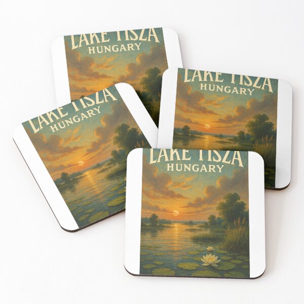 Item preview,  Sunset Over Lake Tisza with Lilies, Heves County, Hungary designed and sold by Aryabek.