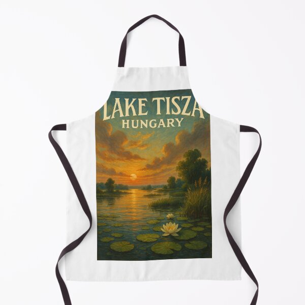 Item preview,  Sunset Over Lake Tisza with Lilies, Heves County, Hungary designed and sold by Aryabek.