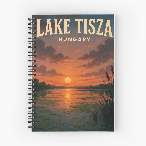 Item preview, Lake Tisza Evening Light with Water Lilies, Hungary designed and sold by Aryabek.