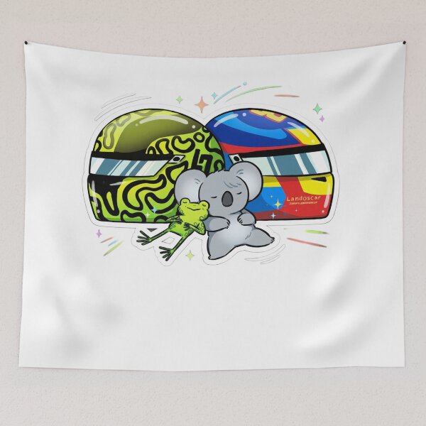 Item preview, Cute Motorsport Helmet Fan Art Sticker | Racing Friendship Illustration designed and sold by Gurjeetpixelart.