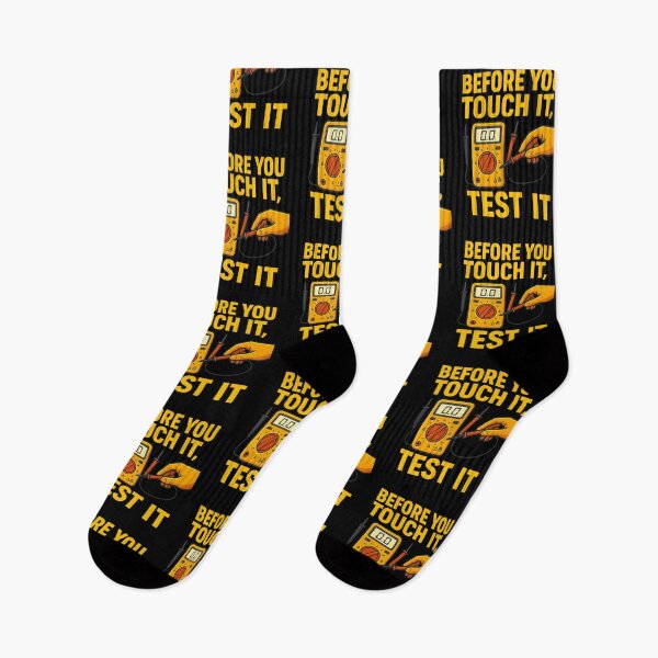 Item preview, Before You Touch It, Test It – Electrical Safety Awareness Design designed and sold by Badegi Tradings.