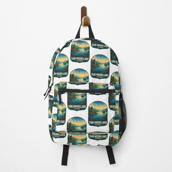 Item preview,  Sunrise Over Sun Moon Lake with Pagodas and Boats, Taiwan designed and sold by Aryabek.
