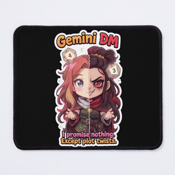Item preview, Gemini DM – Unpredictable Dungeon Master Sticker designed and sold by RpgTools.